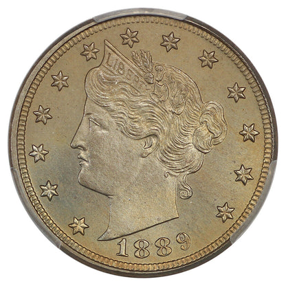 1889 5C PCGS MS67