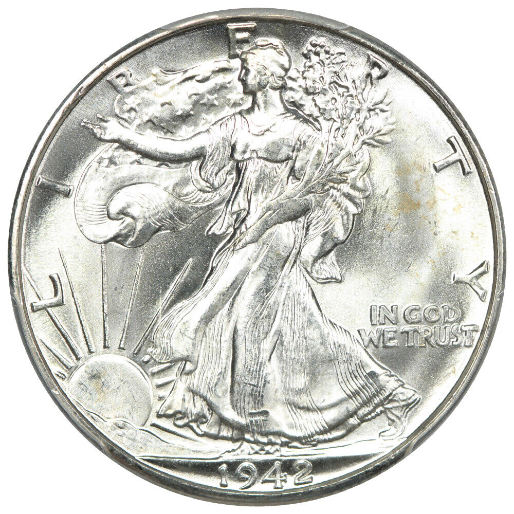 1942-D 50C PCGS MS66 - Walking Liberty Half Dollar