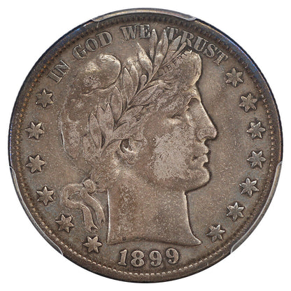 1899 50C PCGS VF30 - Barber Half Dollar