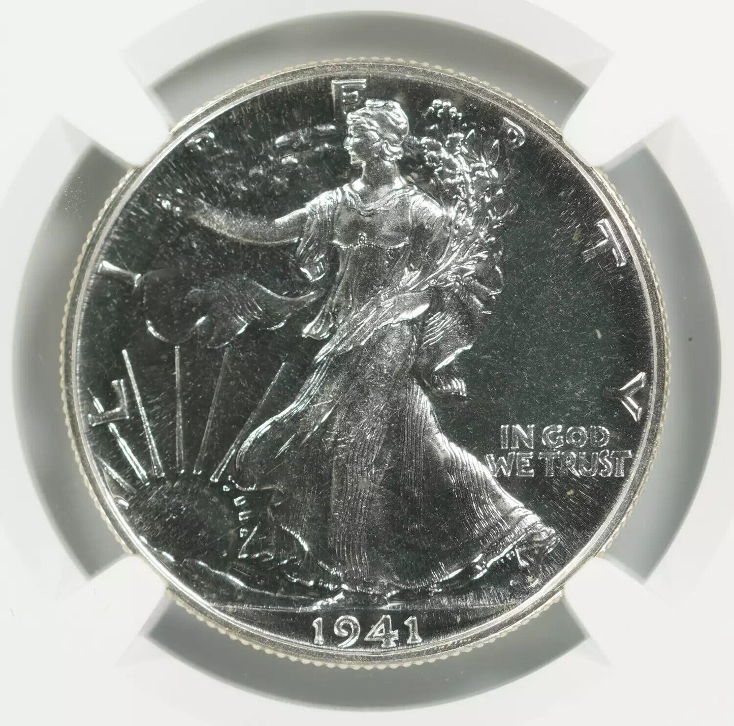 1941 PROOF WALKING LIBERTY HALF DOLLAR 50C PCGS CERTIFIED PF 67 NO 'AW' (003)