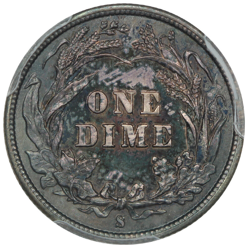 1896-S 10C PCGS MS65 ex: D.L. Hansen