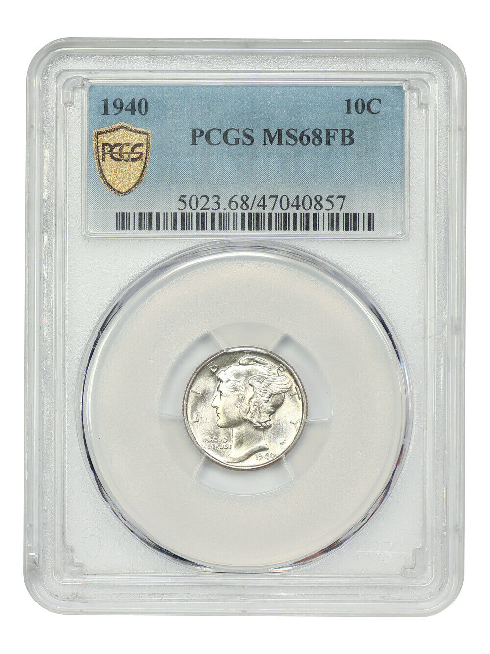 1940 10C PCGS MS68FB - Mercury Dime