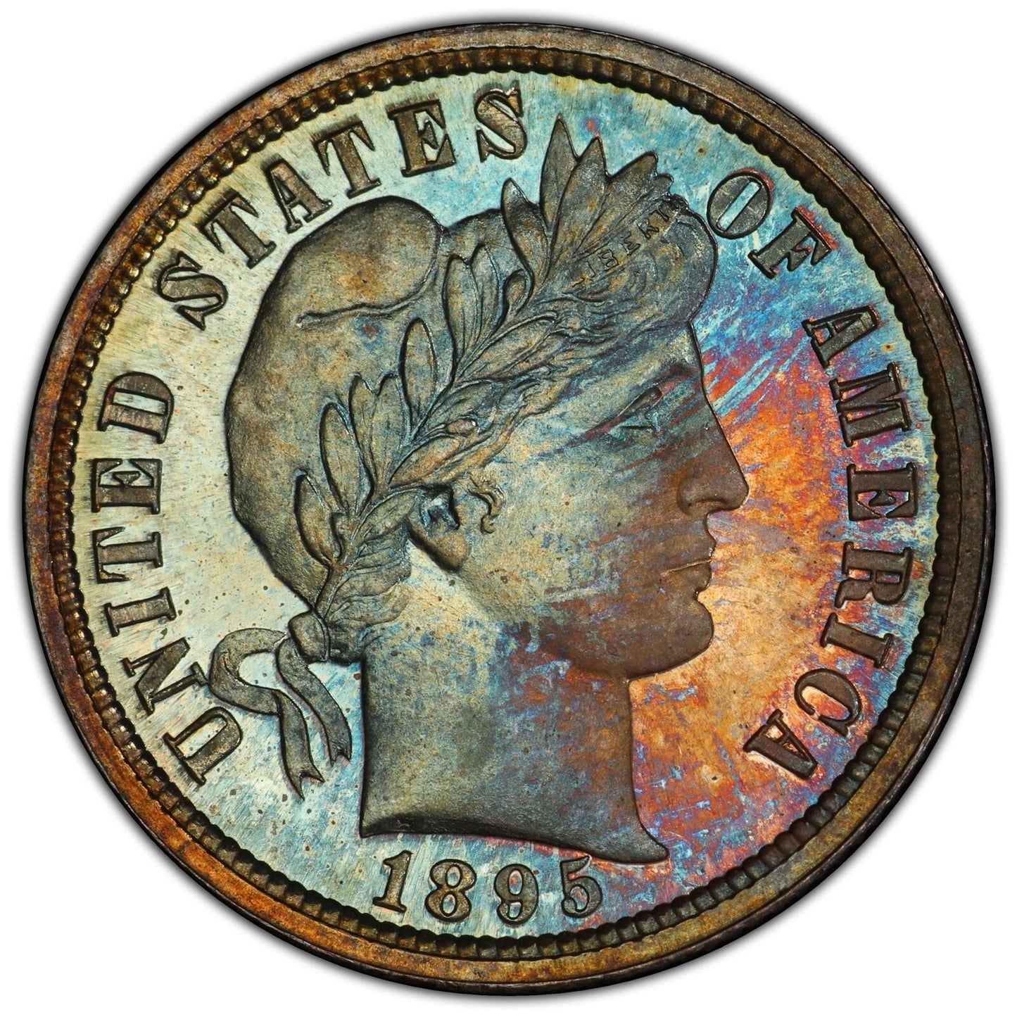 1895 10C Barber Dime PCGS PR67+ (CAC)