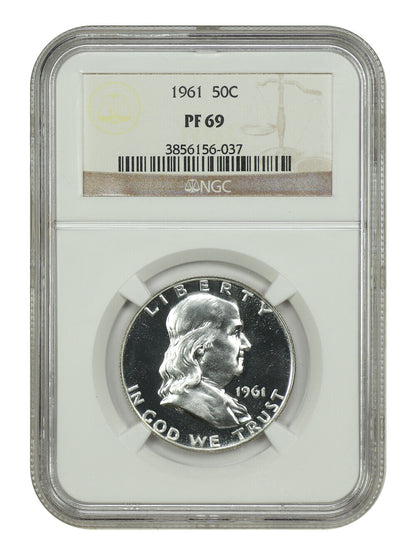 1961 50C NGC PR69 - Franklin Half Dollar