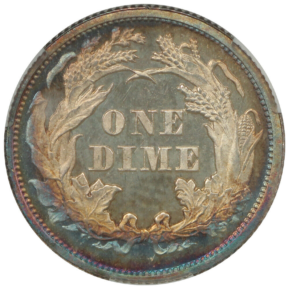 1866 10C CACG PR66+CAM ex: D.L. Hansen - Liberty Seated Dime