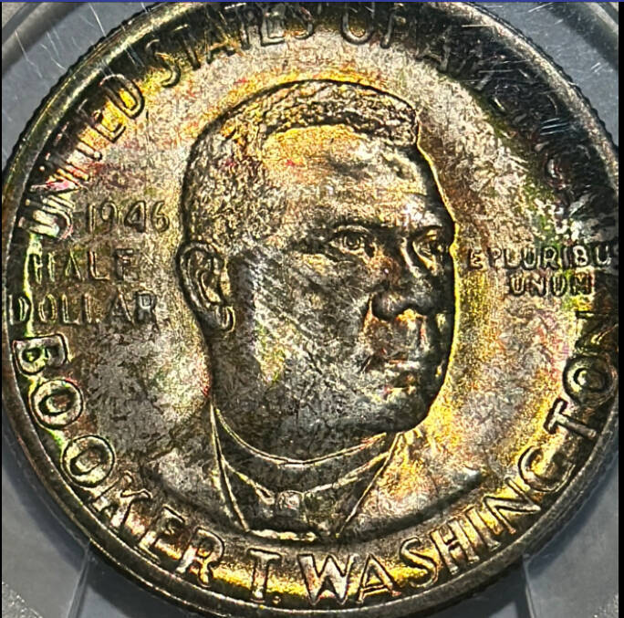 1946 D CCommemorative Booker T. WaSHINGTON PCGS MS-67+ CAC Booker T. Washington