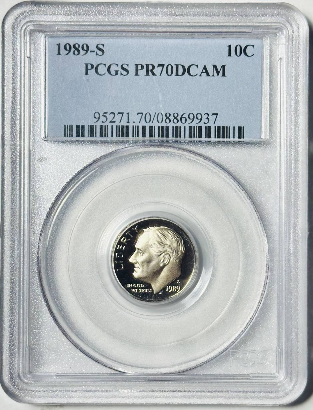 1989 S Dimes Roosevelt PCGS PR-70 DCAM