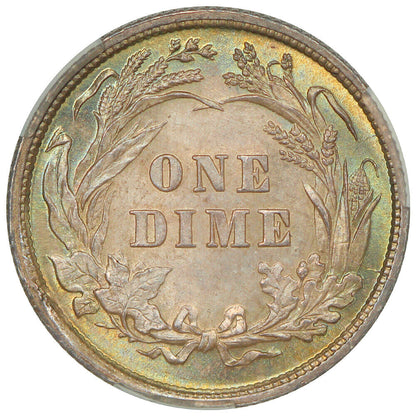 1898 10C CACG MS66+ ex: D.L. Hansen - Barber Dime