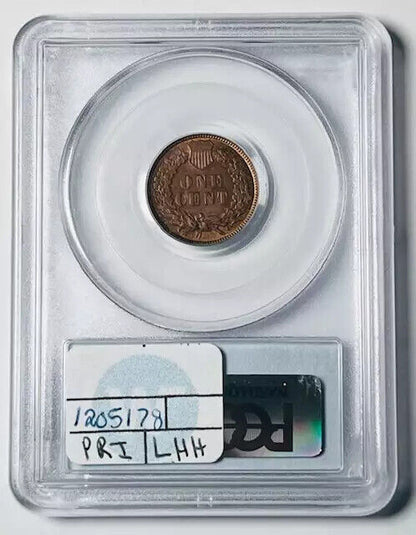 1880 P Small Cents Indian Head Penny PCGS MS-63 RB