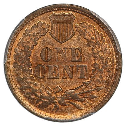 1864 1C PCGS/CAC MS66RB (L On Ribbon) - Indian Cent