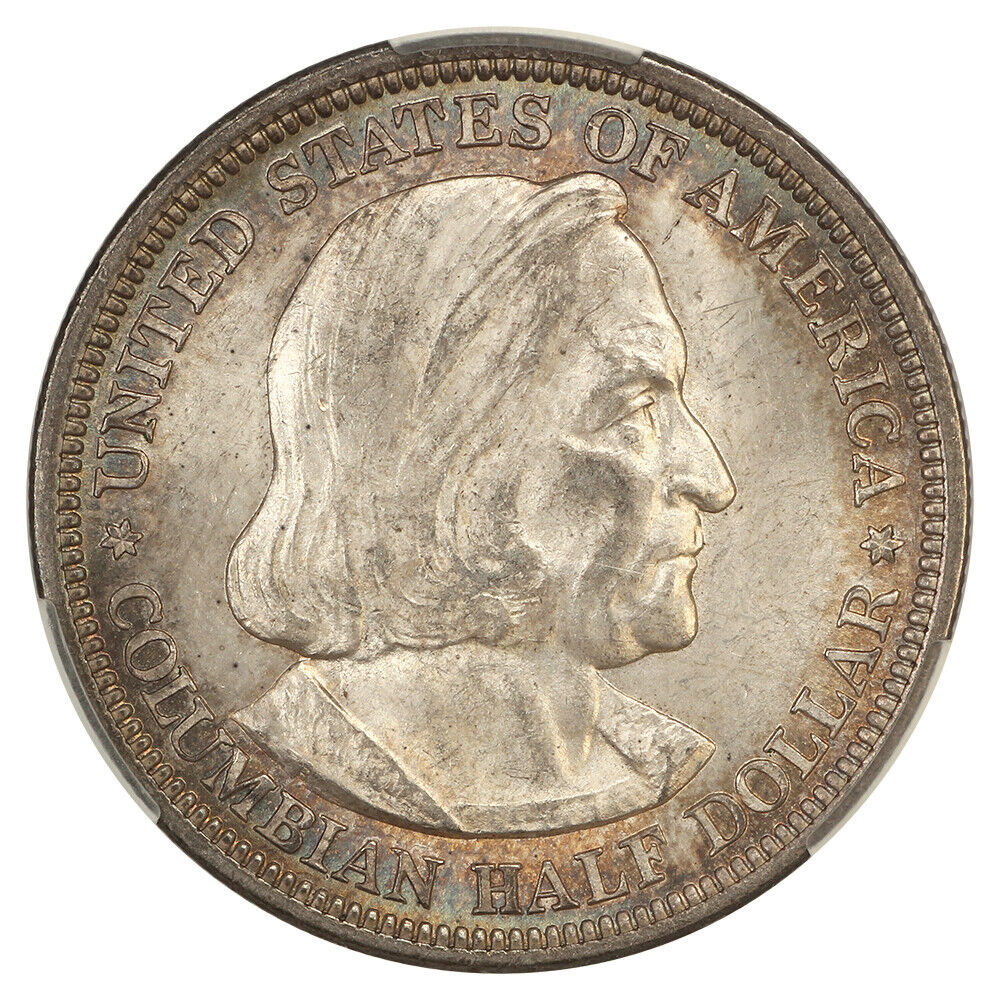 1893 50C Columbian CACG MS63 - Classic Silver Commemorative - Popular Commem