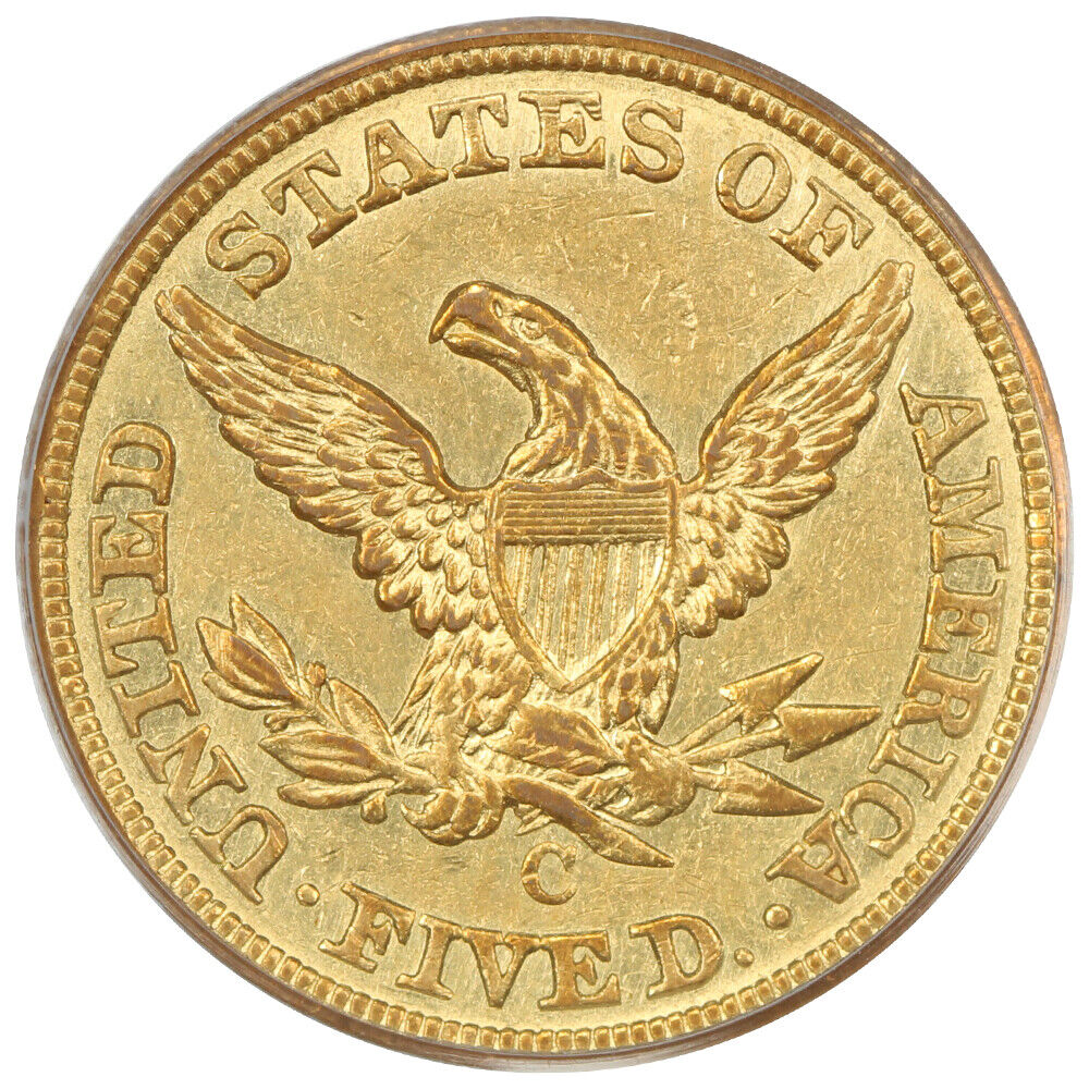 1848-C $5 PCGS AU50 - Liberty Head $5