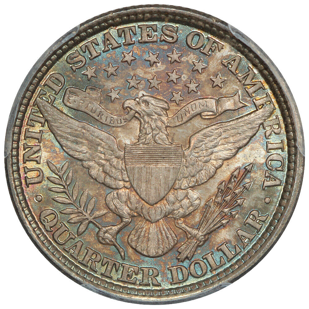 1892 25C PCGS MS66+ - Barber Quarter - Popular First Year Issue