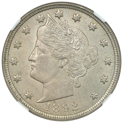 1892 5C NGC MS64 - Liberty Nickel