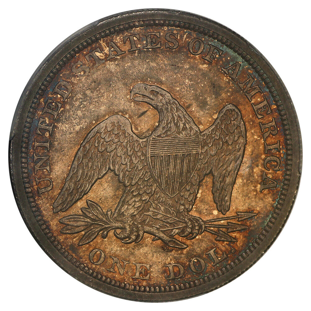 1844 $1 PCGS MS64 ex: D.L. Hansen