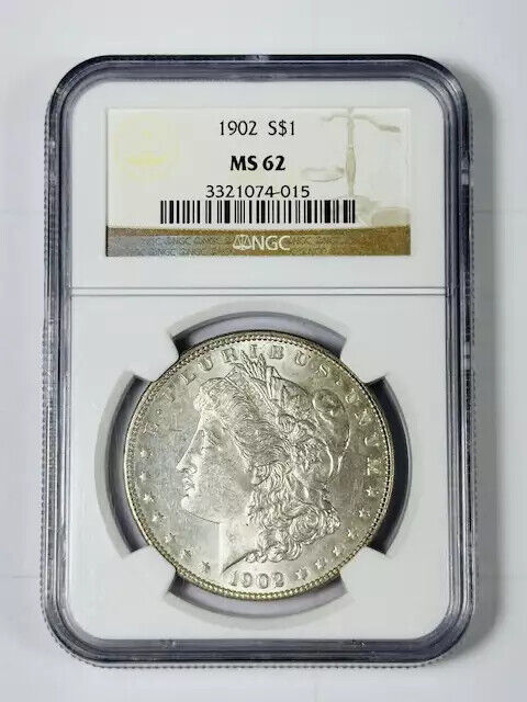 1902 P Morgan Silver Dollar NGC MS-62