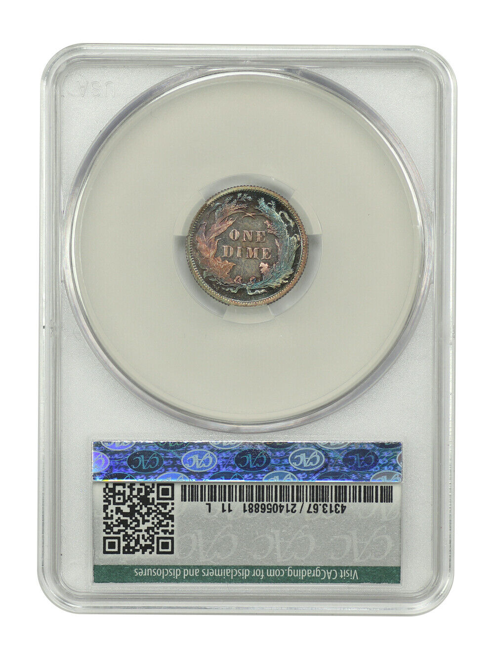 1890 10C CACG PR67 ex: D.L. Hansen - Liberty Seated Dime