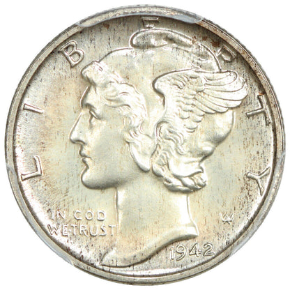 1942 10C PCGS PR67 - Mercury Dime