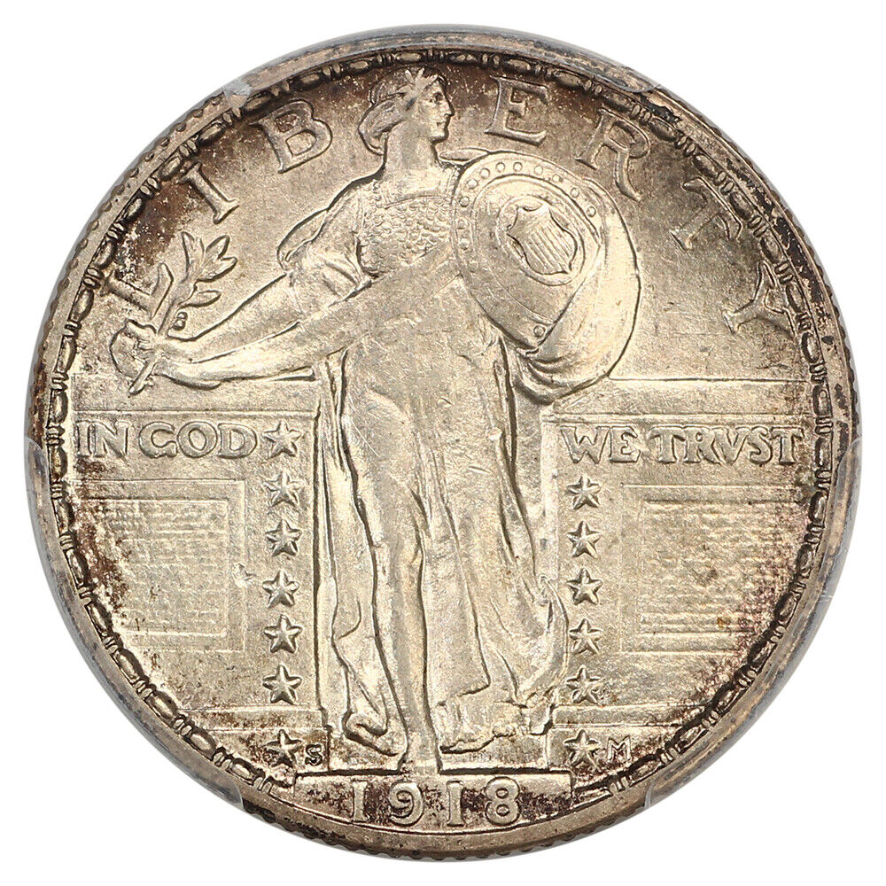 1918-S 25C PCGS MS64FH ex: D.L. Hansen