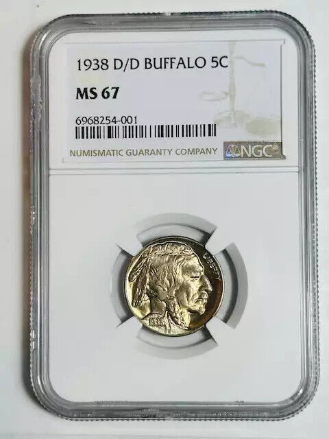 1938 D Buffalo Nickel NGC MS-67 D/D