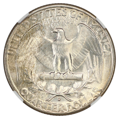 1947-D 25C NGC/CAC MS67+ - Washington Quarter