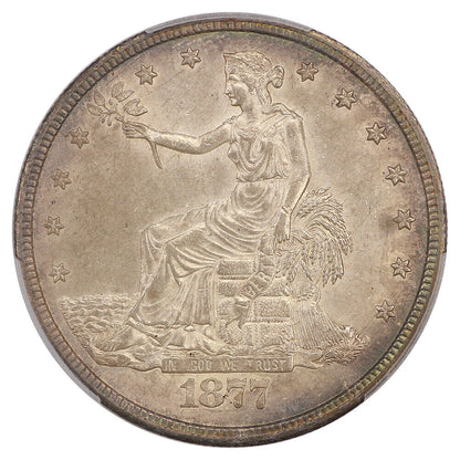 1877-CC Trade $1 PCGS MS63 ex: D.L. Hansen