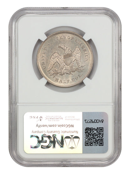 1839 50C NGC MS61 (Drapery) - Liberty Seated Half Dollar