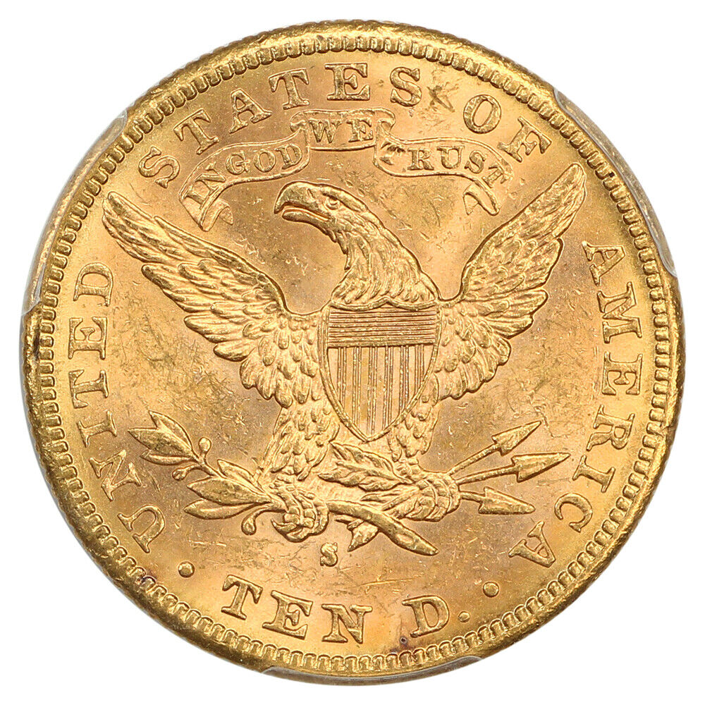 1883-S $10 PCGS MS63 (MPD FS-301) - Liberty Head $10