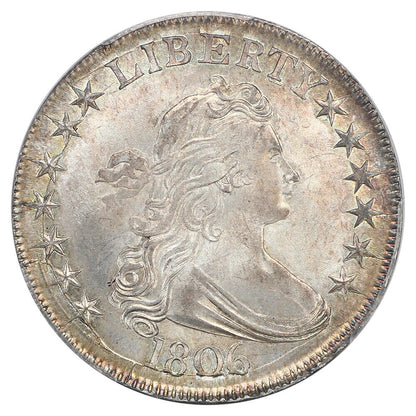 1806 50c PCGS MS65 (Pointed 6, Stems) ex: D.L. Hansen