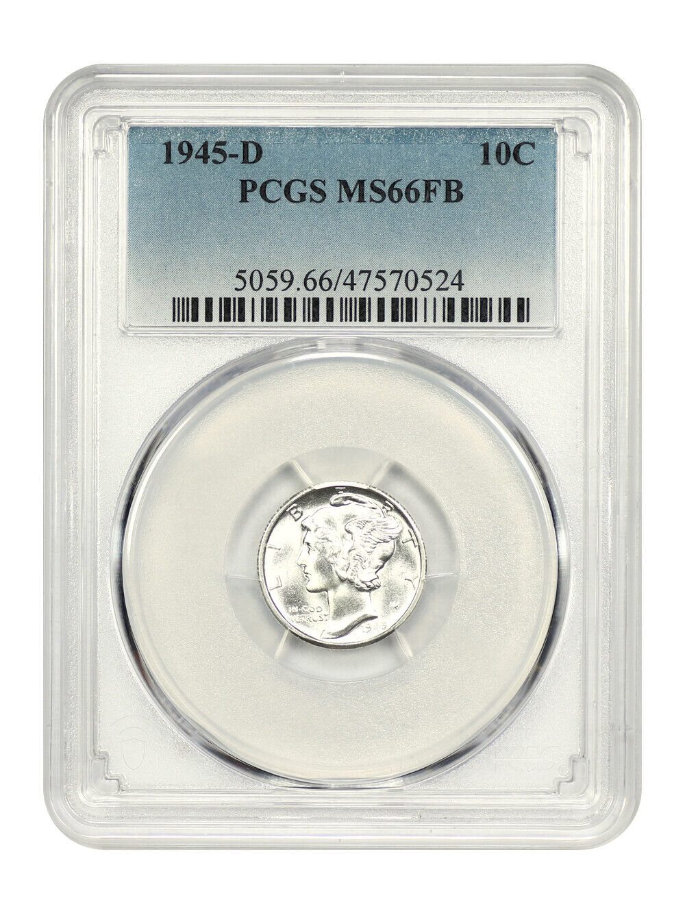 1945-D 10C PCGS MS66FB