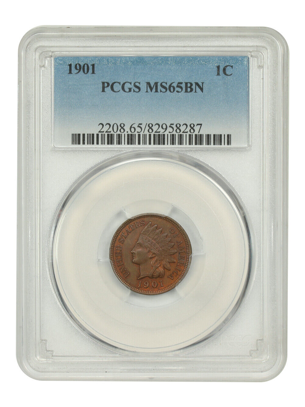 1901 1C PCGS MS65BN - Indian Cent