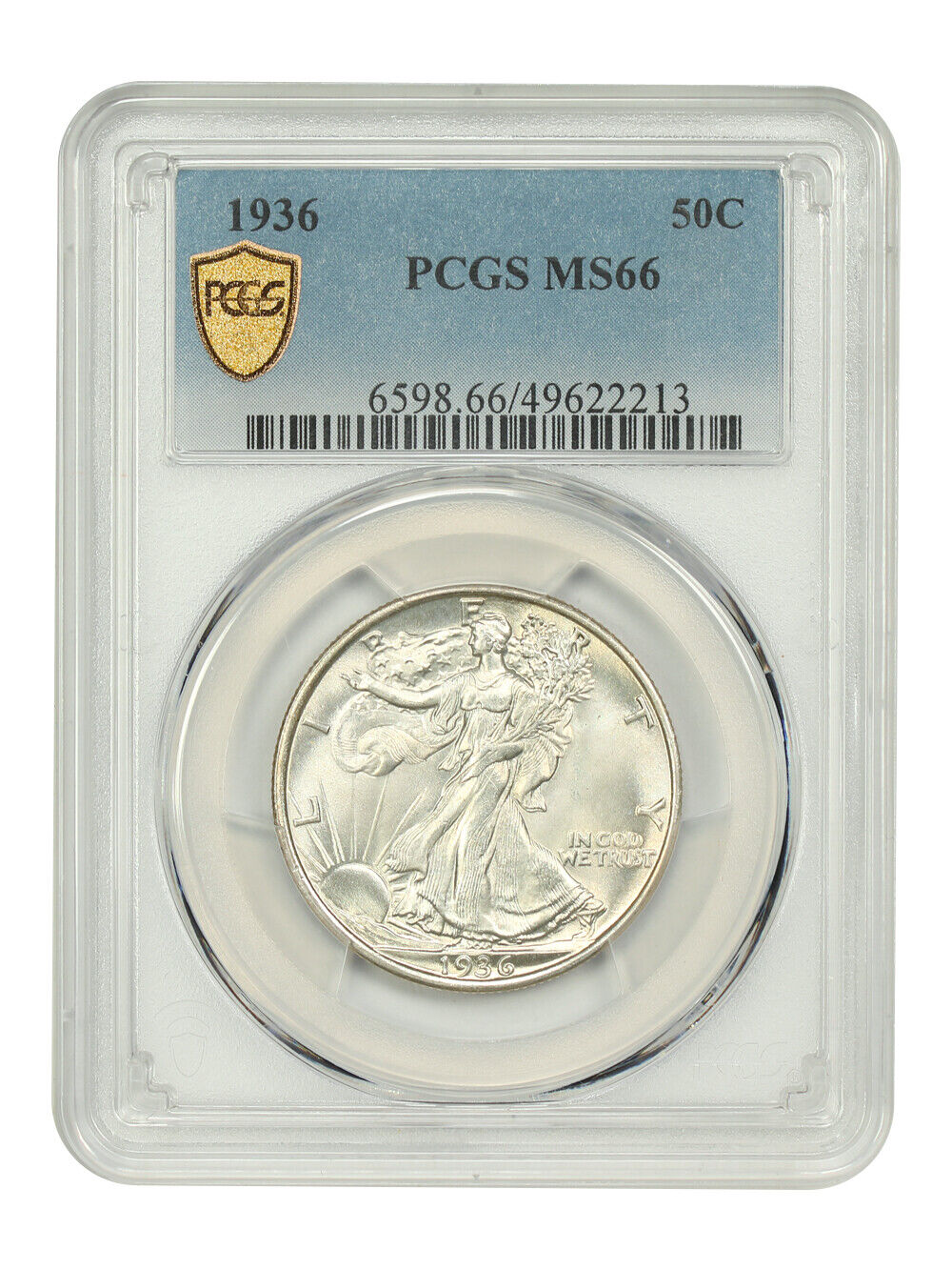 1936 50C PCGS MS66 - Walking Liberty Half Dollar