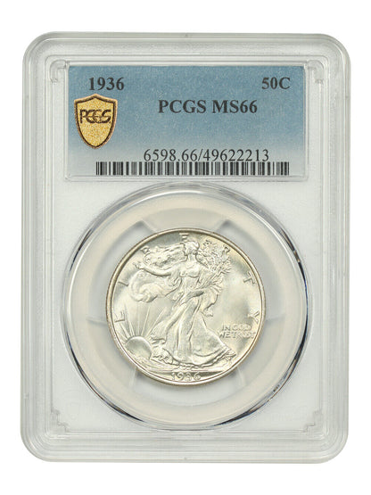 1936 50C PCGS MS66 - Walking Liberty Half Dollar