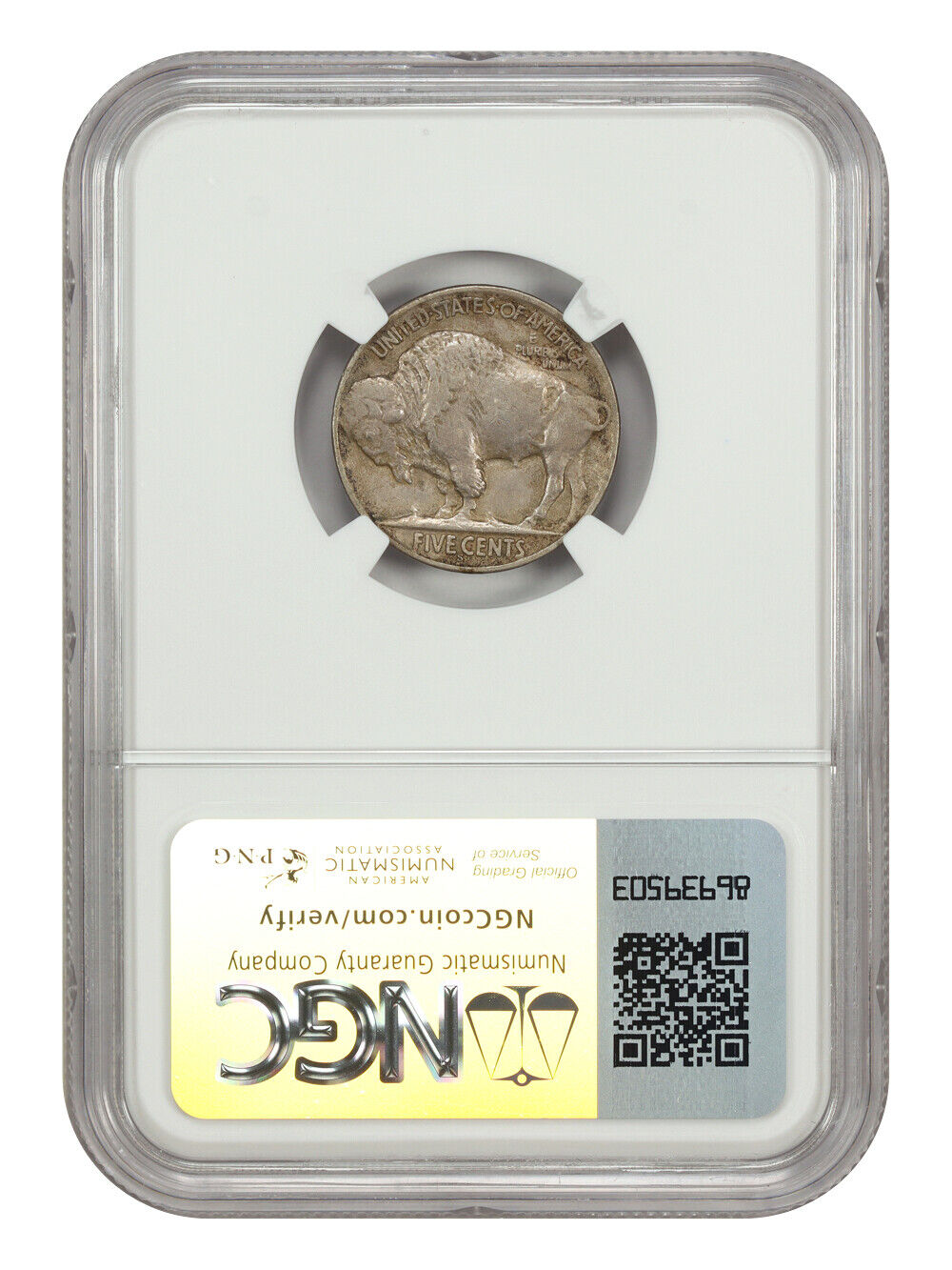 1925-S 5C NGC XF45 (2 Feathers) - Buffalo Nickel - Rare Variety