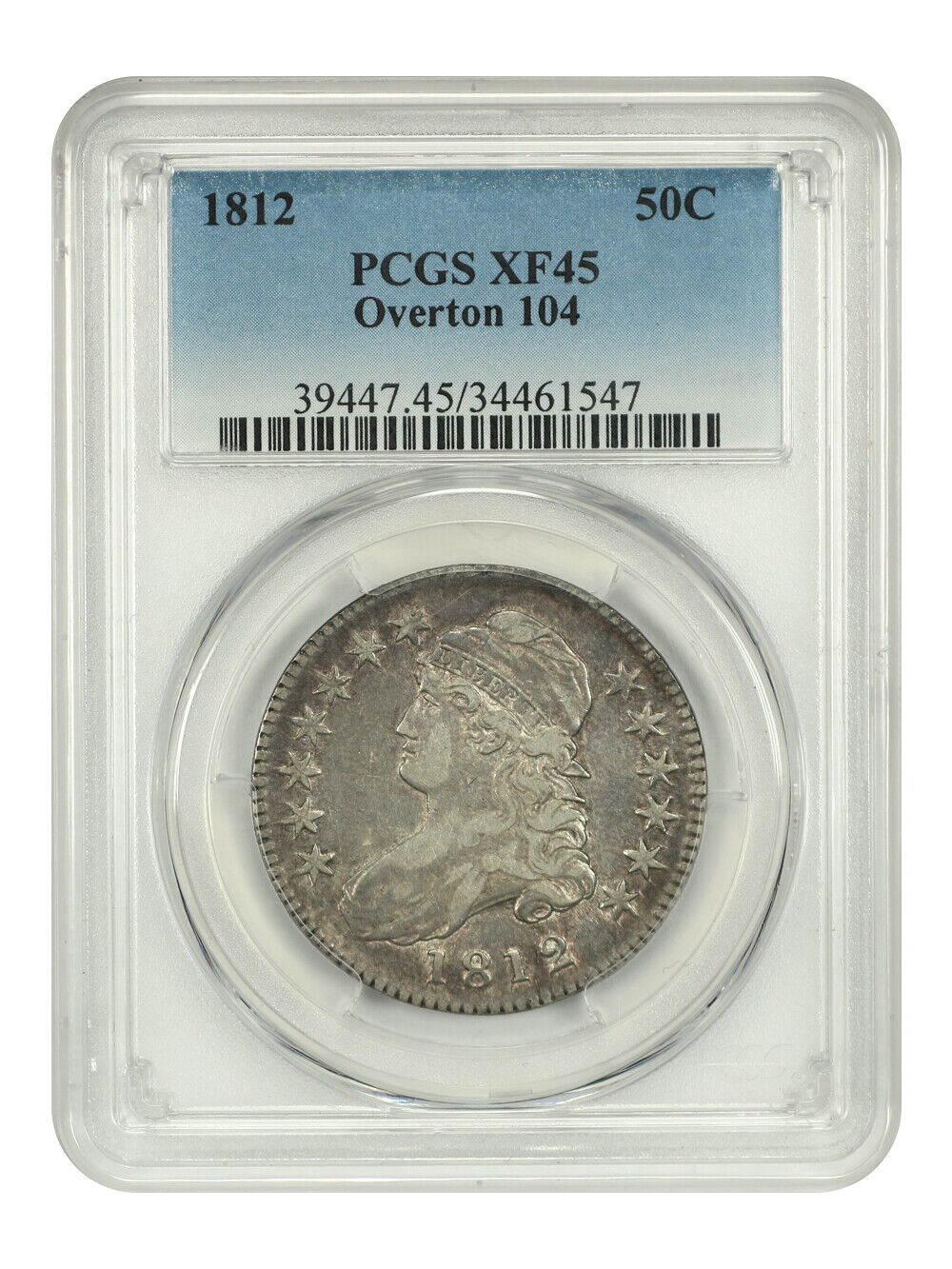 1812 50C Overton 104 PCGS XF45 - Capped Bust Half Dollar