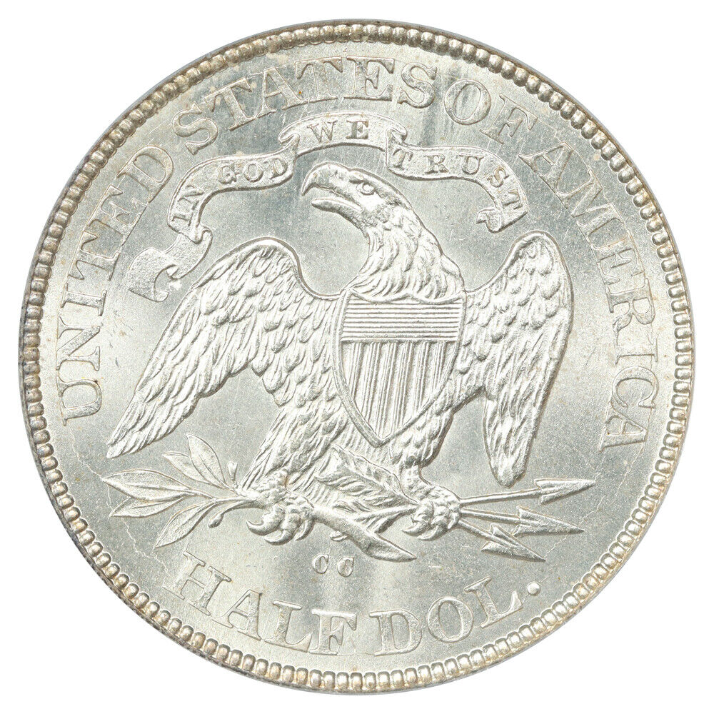 1877-CC 50C PCGS MS64 - Liberty Seated Half Dollar