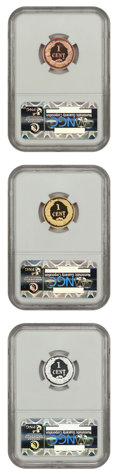 2011 CSA Smithsonian "Restrike" Set NGC Gem Proof (3 coins, Box & COA) - Other