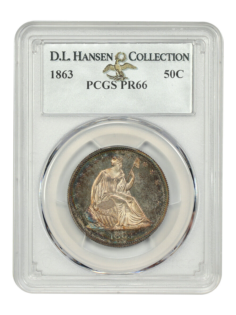 1863 50C PCGS PR66