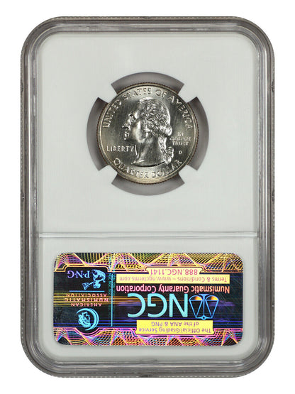 1999-D 25C Georgia NGC MS67 - Washington 50 States Quarters