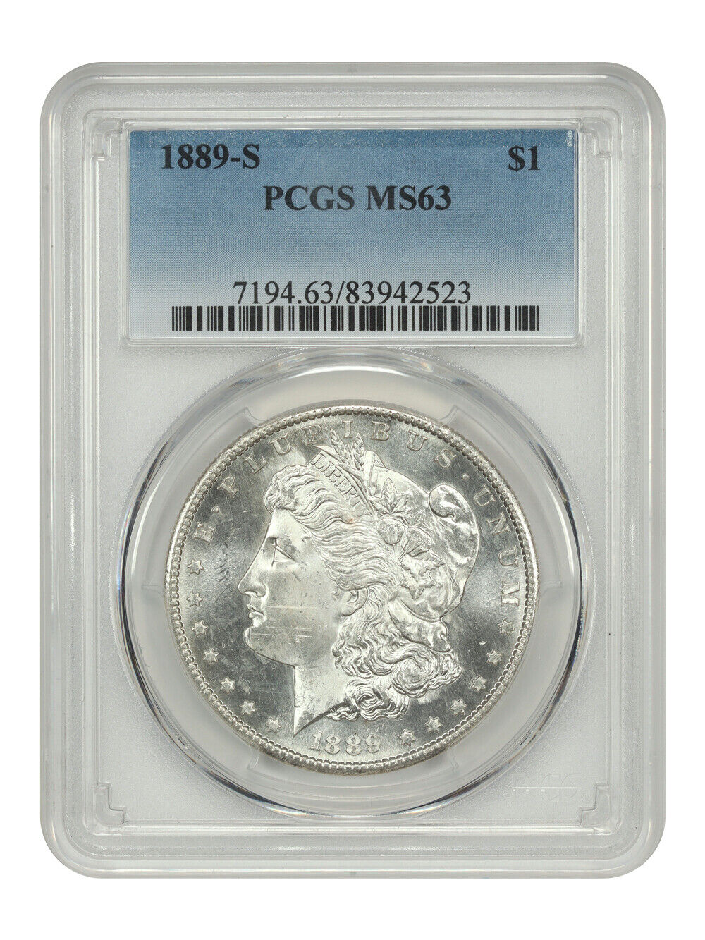 1889-S $1 PCGS MS63 - Morgan Dollar