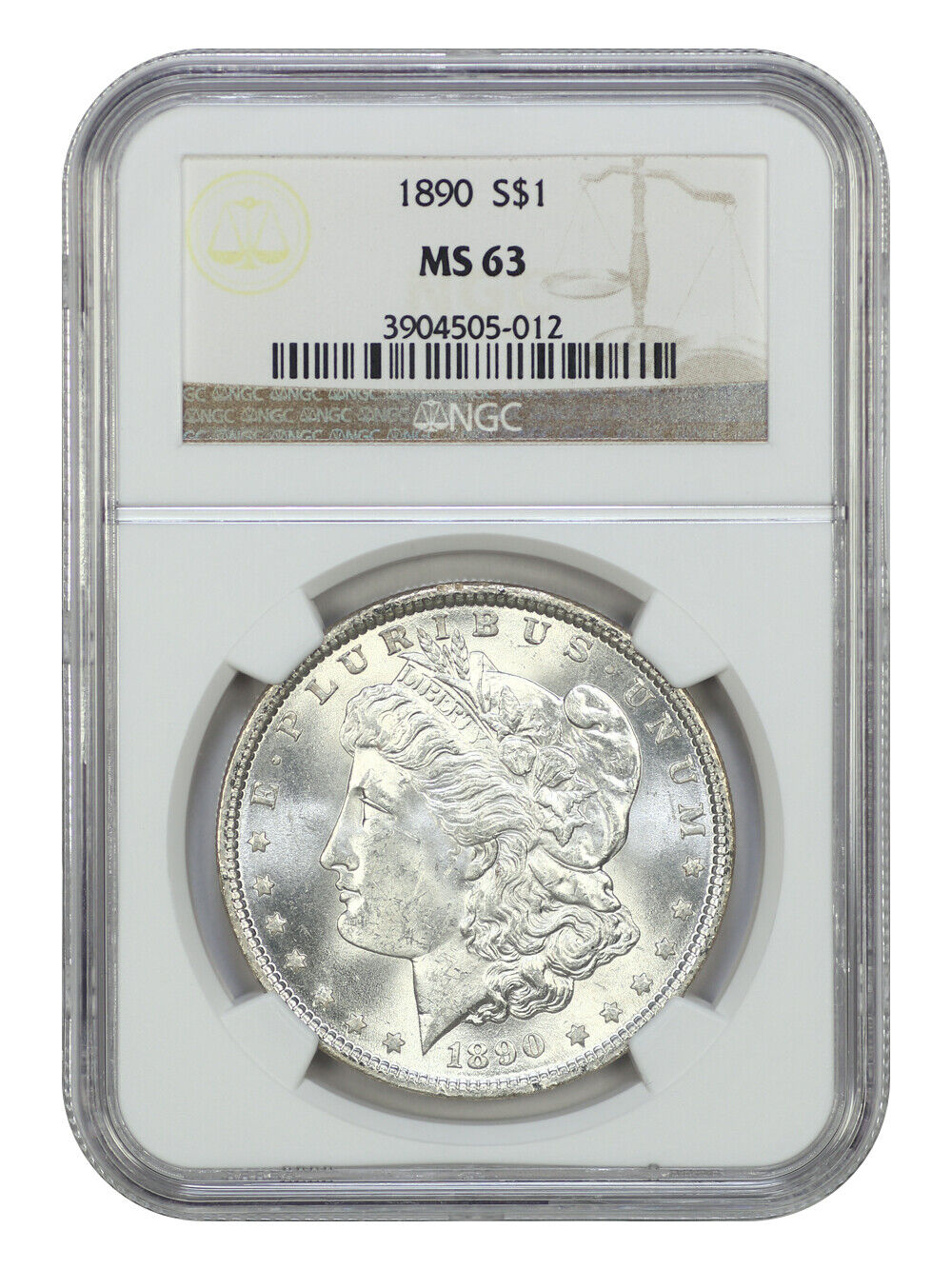 1890 $1 NGC MS63 - Morgan Dollar