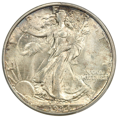 1934-D 50C PCGS MS65+ - Walking Liberty Half Dollar