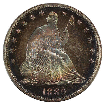 1889 50C CACG PR67 ex: D.L. Hansen/Chrismor - Liberty Seated Half Dollar