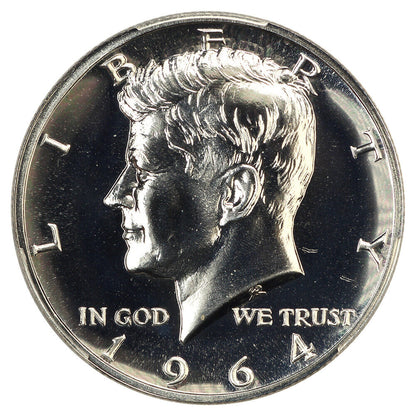 1964 50C PCGS PR67 (Accented Hair) - Kennedy Half Dollar - Popular Variety