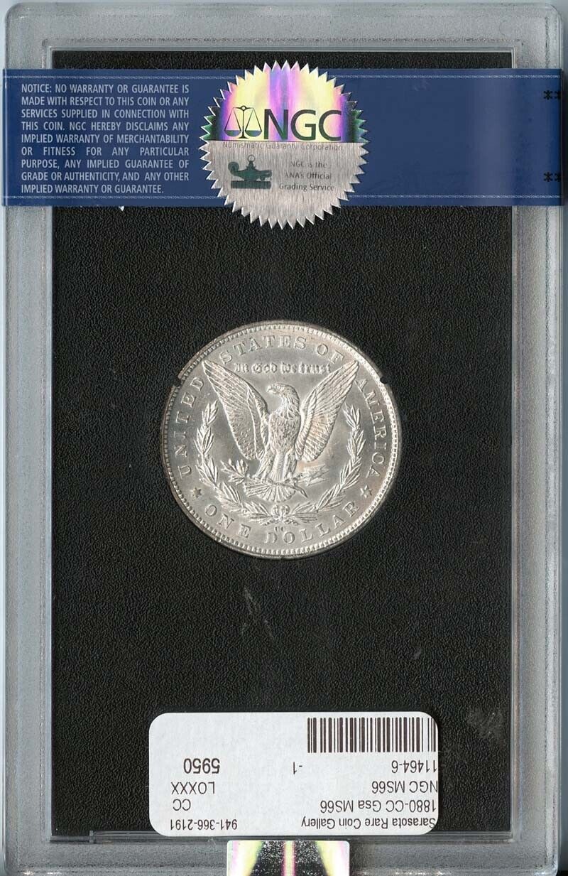 1880-CC Morgan Dollar GSA HOARD S$1 NGC MS66