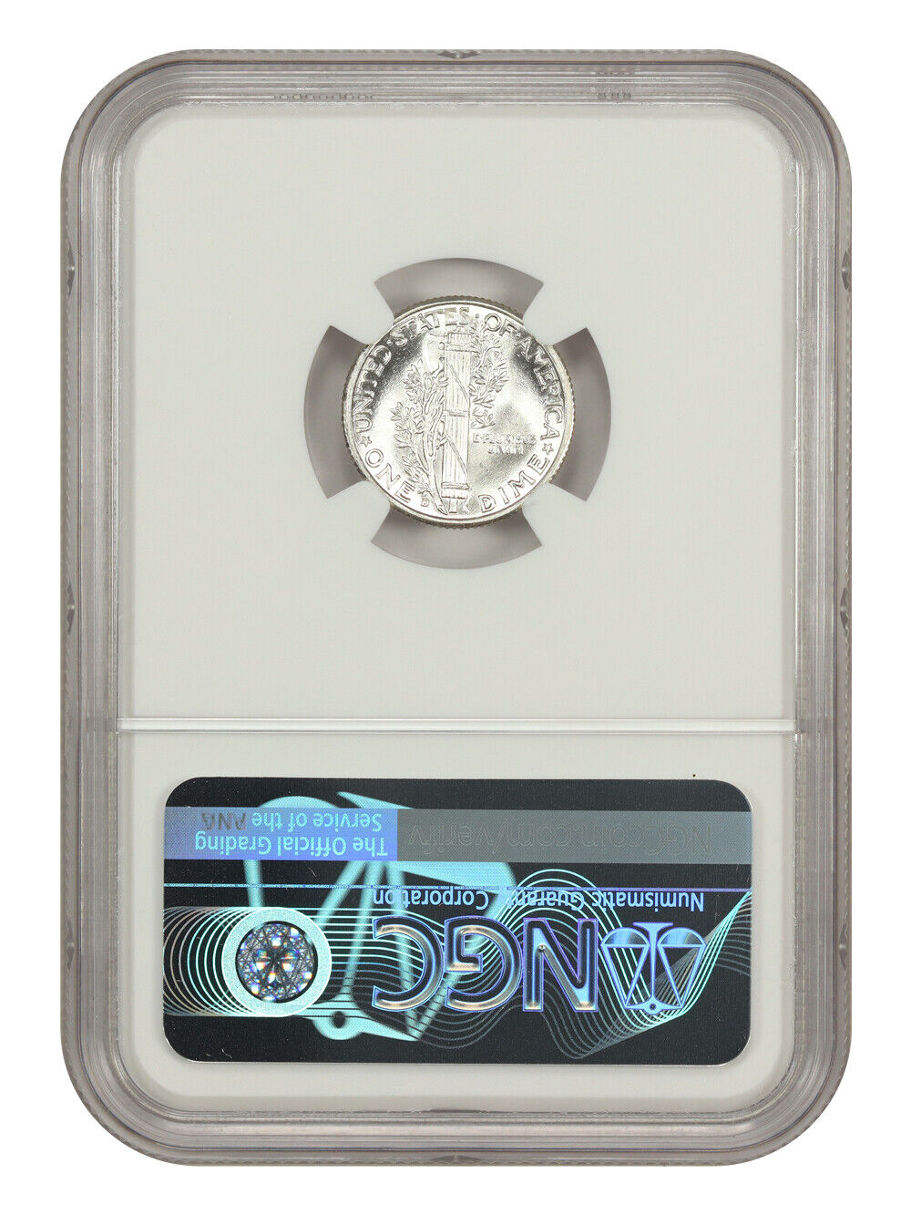 1943-D 10C NGC MS67FB - Mercury Dime