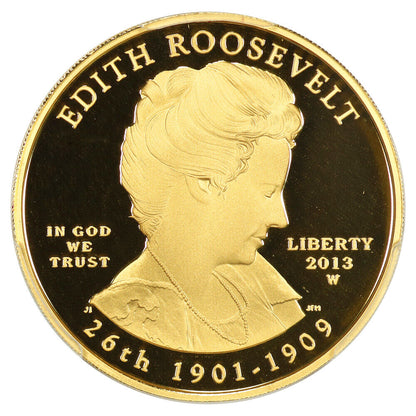 2013-W $10 Edith Roosevelt PCGS PR70DCAM