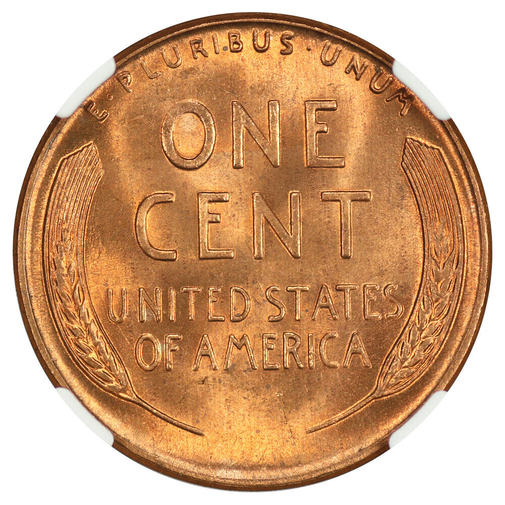 1955 1C NGC MS67RD - Lincoln Cent (Wheat Reverse)