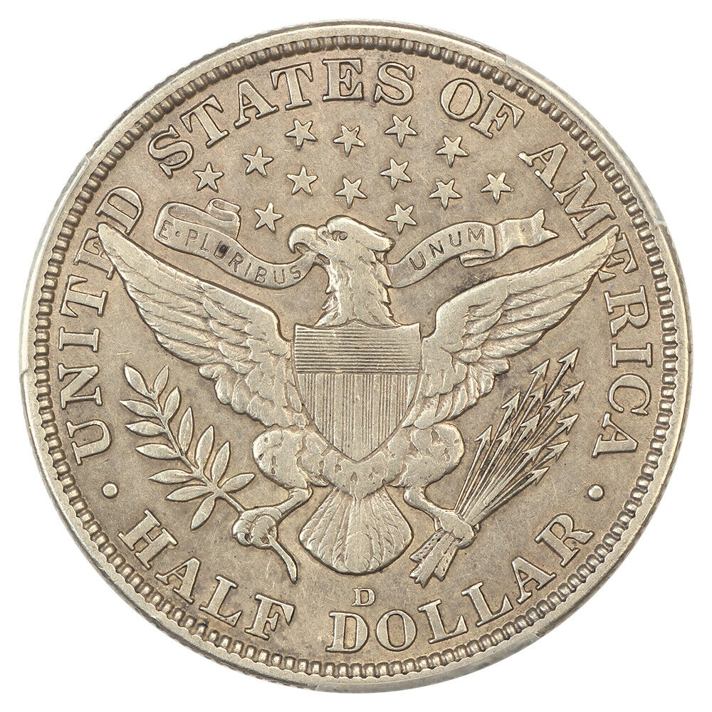 1915-D 50C PCGS XF40 - Barber Half Dollar