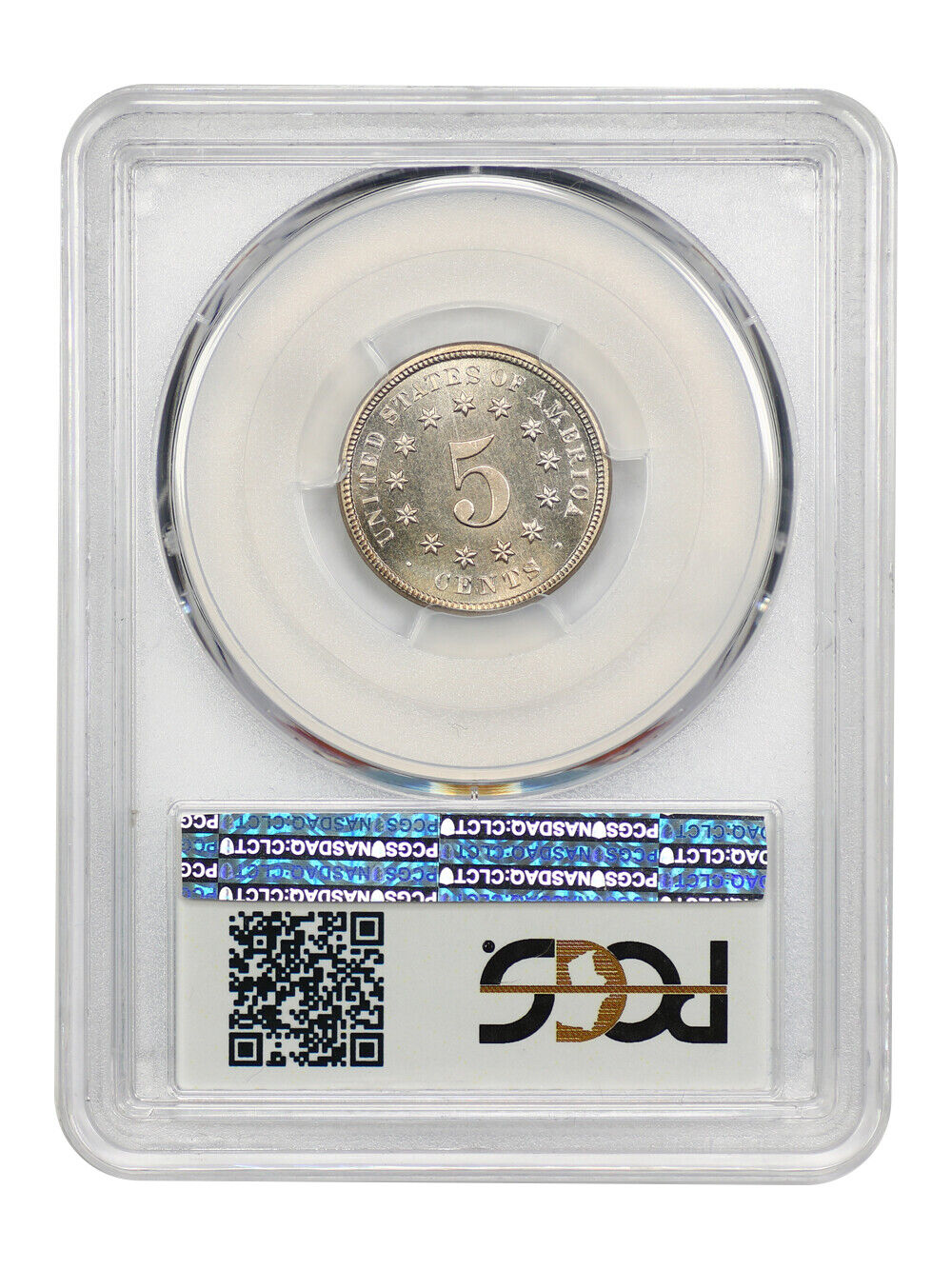 1874 5C PCGS PR67 ex: D.L. Hansen